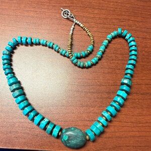 Turquoise (Howlite) Beaded Necklace